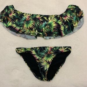 Lucky Brand off the shoulder Bikini